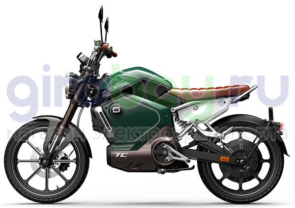 Электромотоцикл WHITE SIBERIA SUPER SOCO TC (Зеленый) фото №2