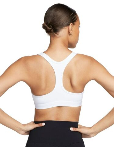 Теннисный бюстгальтер Nike Swoosh Light Support Non-Padded Sports Bra - white/black - White