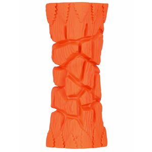 Игрушка Mr.Kranch для собак Палочка с пищалкой, 16 см оранжевая с ароматом бекона