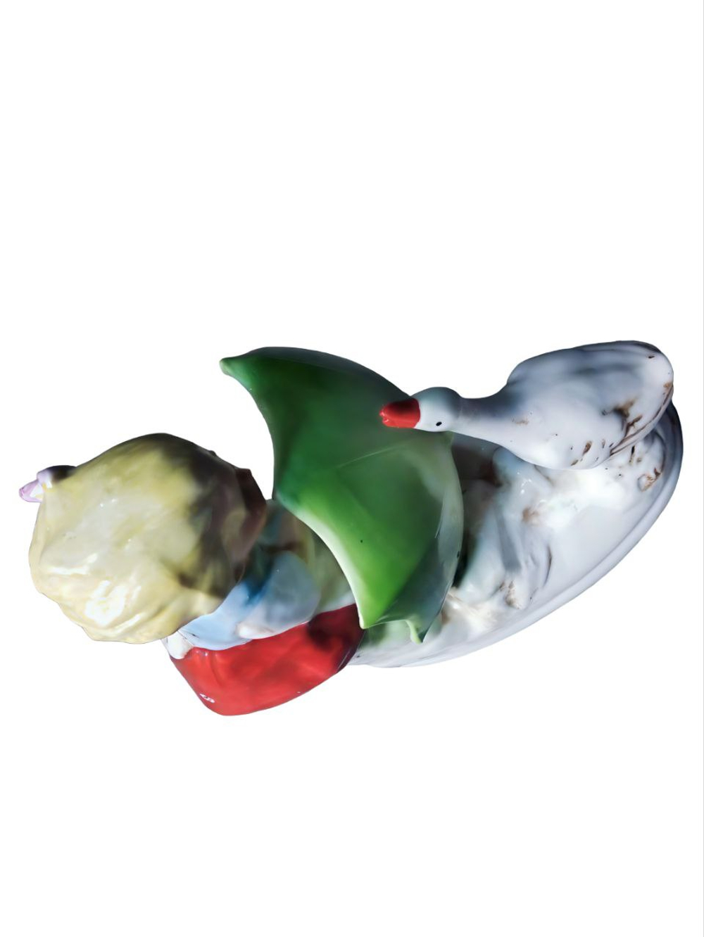 Статуэтка "Девочка с зонтиком и гусем" Lippelsdorf