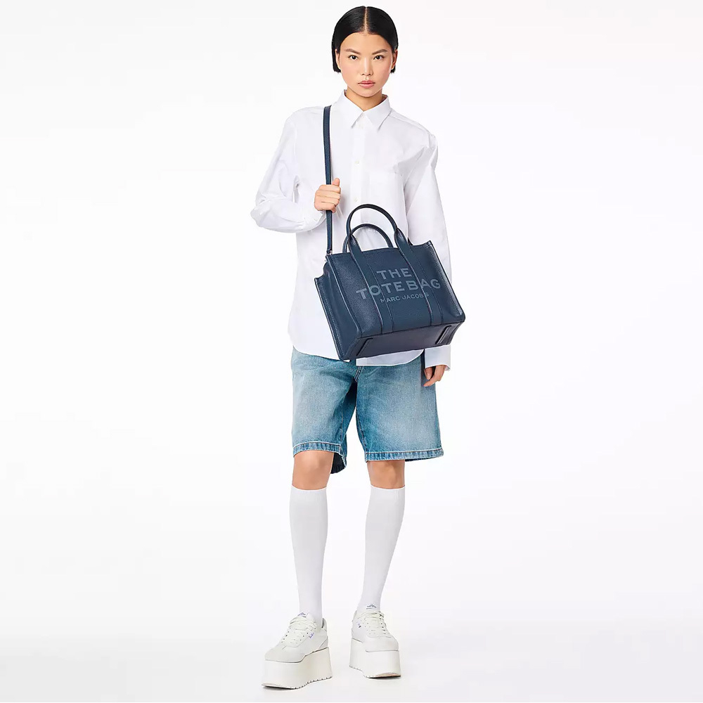 Сумка-тоут Marc Jacobs The Leather Medium Tote Bag Blue