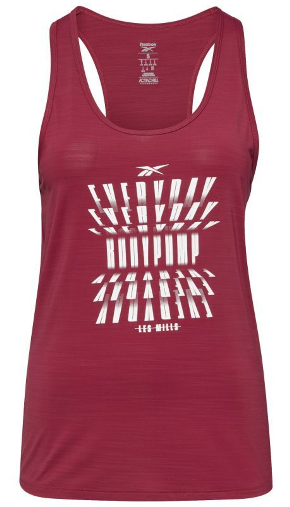 Топ теннисный Reebok Les Mills ACTIVCHILL Athletic BodyPump Tank W - punch berry