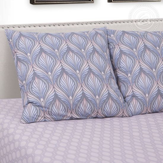 Двуспальный с европростыней комплект постельного белья Каскад DE LUXE поплин наволочки 70x70 см