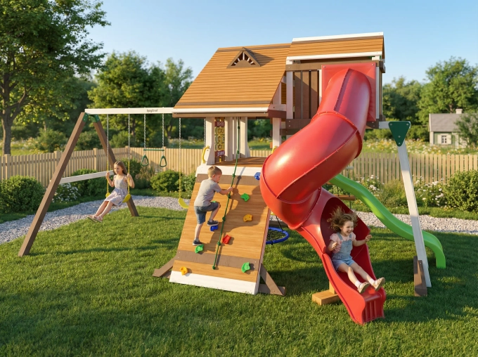 Детская площадка IgraGrad Крепость Фани Deluxe 2 мод.1