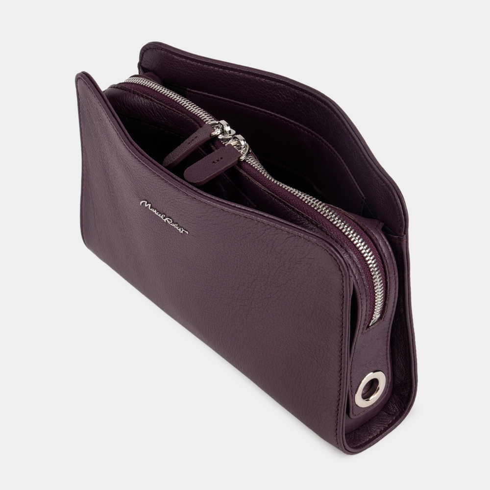 Сумка Emilie из кожи козы, фиолетового цвета