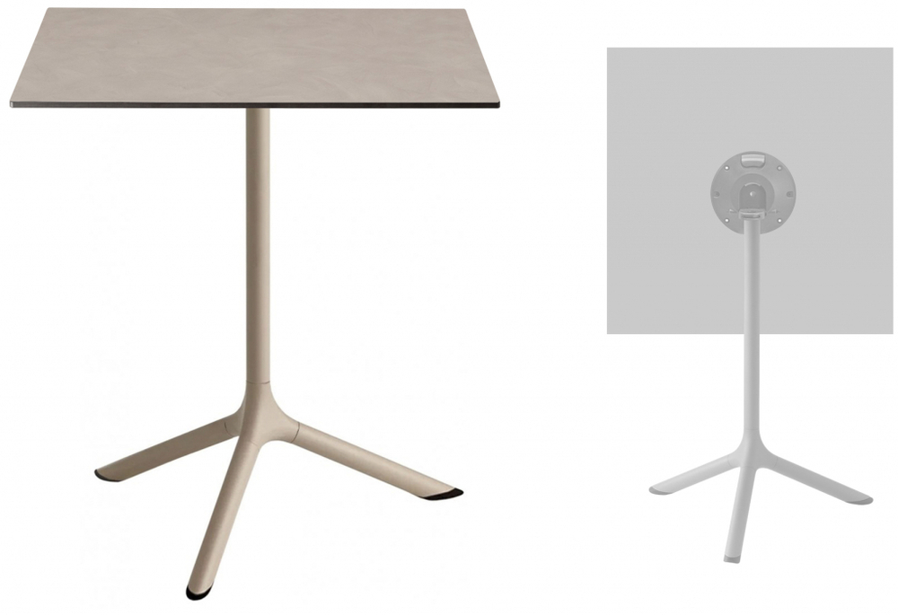 Стол ламинированный обеденный складной Scab Design Tripe Folding, тортора, тортора шпатель