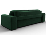 Диван прямой Лига-029, ВЕЛЮР Зеленый