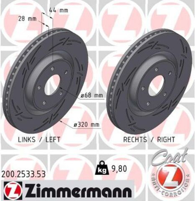 ZIMMERMANN - 200253353-ZIM - Brake Disc