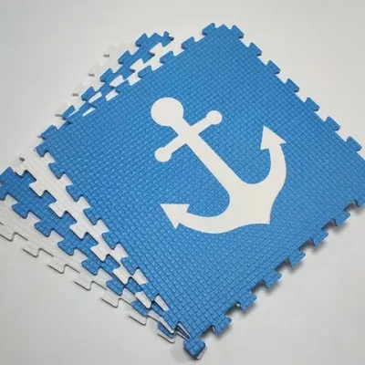 Мягкий пол "Моряк" 500x500x10 мм 45 шор