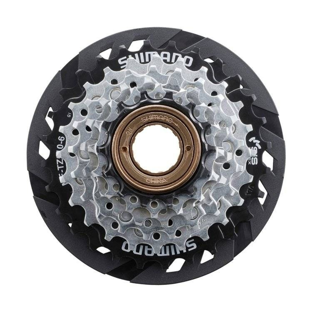 Кассета трещ. 6ск. AMFTZ5106428CP TOURNEY 6х14-28 HG/UG с защитой коричн. TZ510 SHIMANO