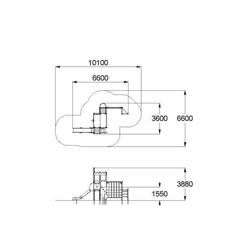 Детский игровой комплекс Форт