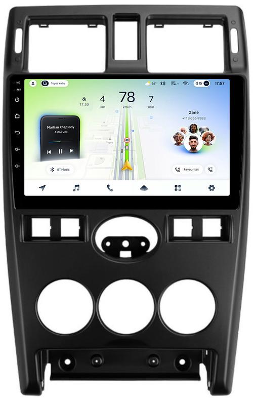 Магнитола для Lada Priora 2007-2013 (рамка черная тип 2) - Teyes CC4L монитор 9" IPS, Android 14, Быстрая, Snapdragon 662, CarPlay, 4G SIM-слот