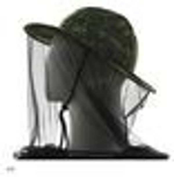 Панама-накомарник с кольцом Антигнус ткань Смесовая Рип-Стоп цвет КМФ