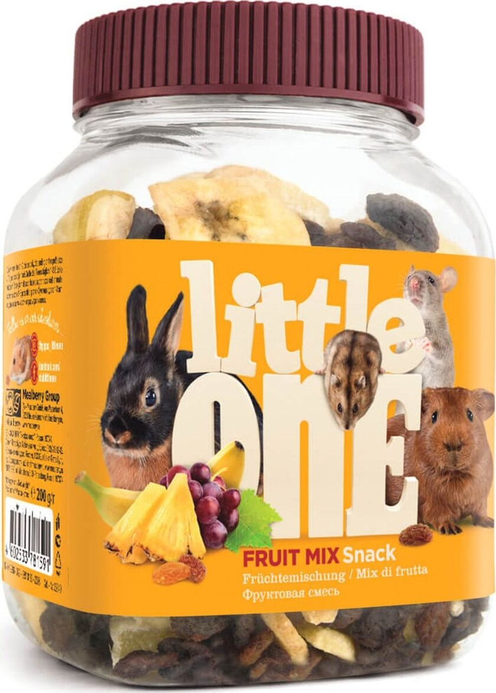Лакомство Little One Фруктовая смесь, для грызунов, 200 г
