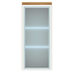 Пенал навесной 1В "ГРЕТТА" Дуб Крафт золотой - Белый