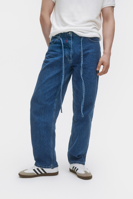 Джинсы свободные мужские Men Jeans Relax Dark blue