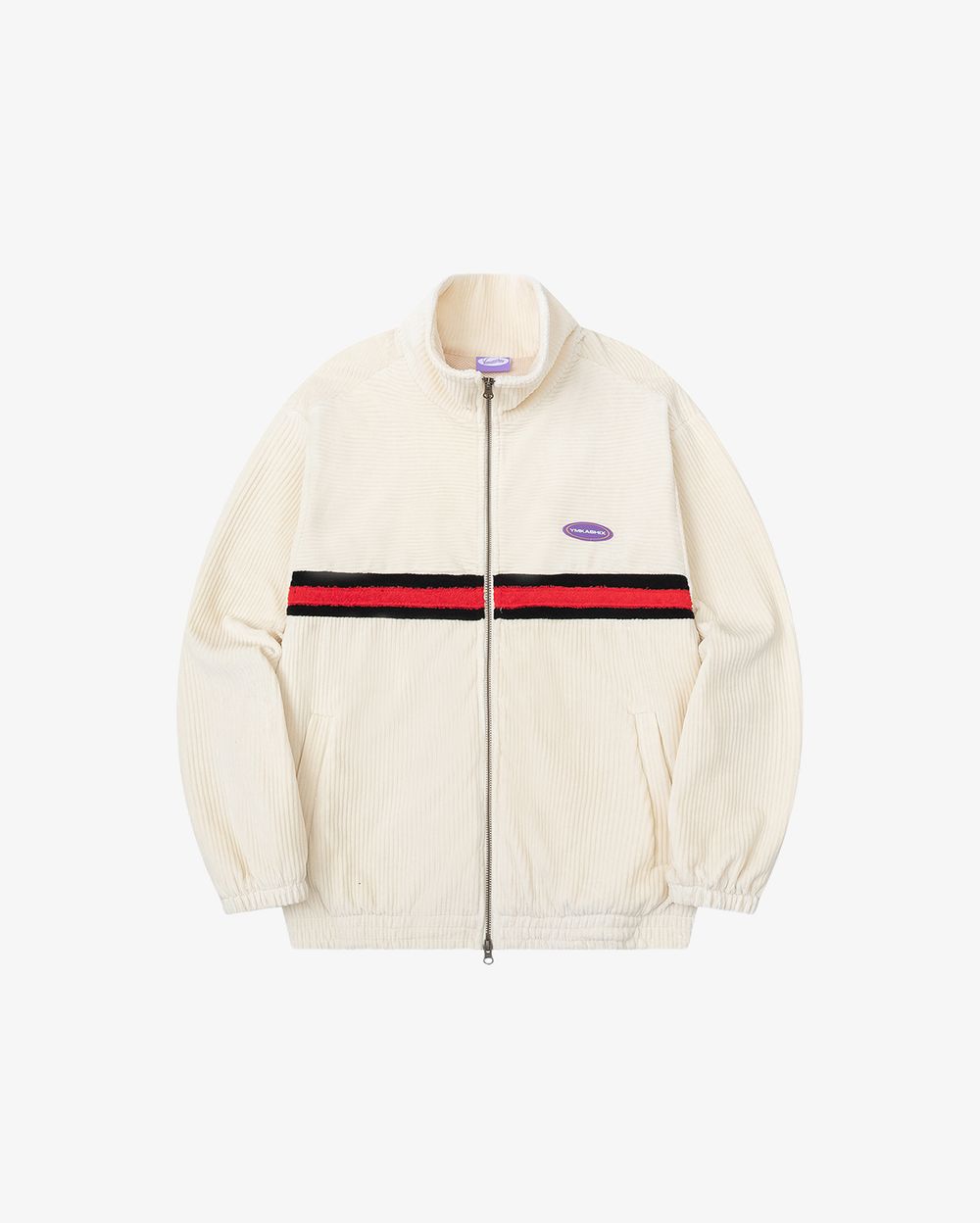 Олимпийка Ymkashix велюровая Stripe track белая