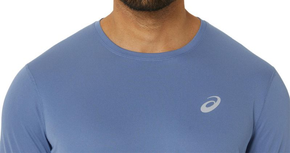 Мужская теннисная футболка с длинным рукавом Asics Core Longsleeve Top - джинсовый синий
