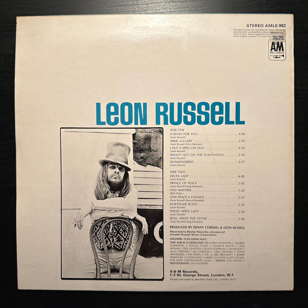 Leon Russell - Leon Russell (Англия 1970г.)