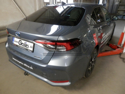 Фаркоп оцинкованный Galia T074C для TOYOTA Corolla, 4doors, 2019-(паспорт и сертификат в комплекте)(без электрики)