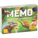 Игра настольная Мемо Удивительные животные, от 5 лет, карточная