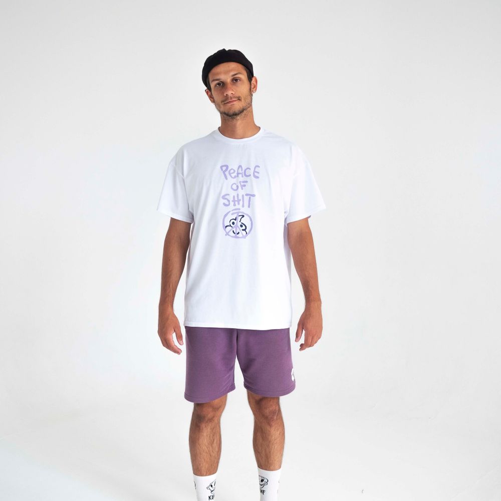 Футболка Popandopalaz Peace of Shit Белая