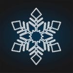 Светодиодная Снежинка