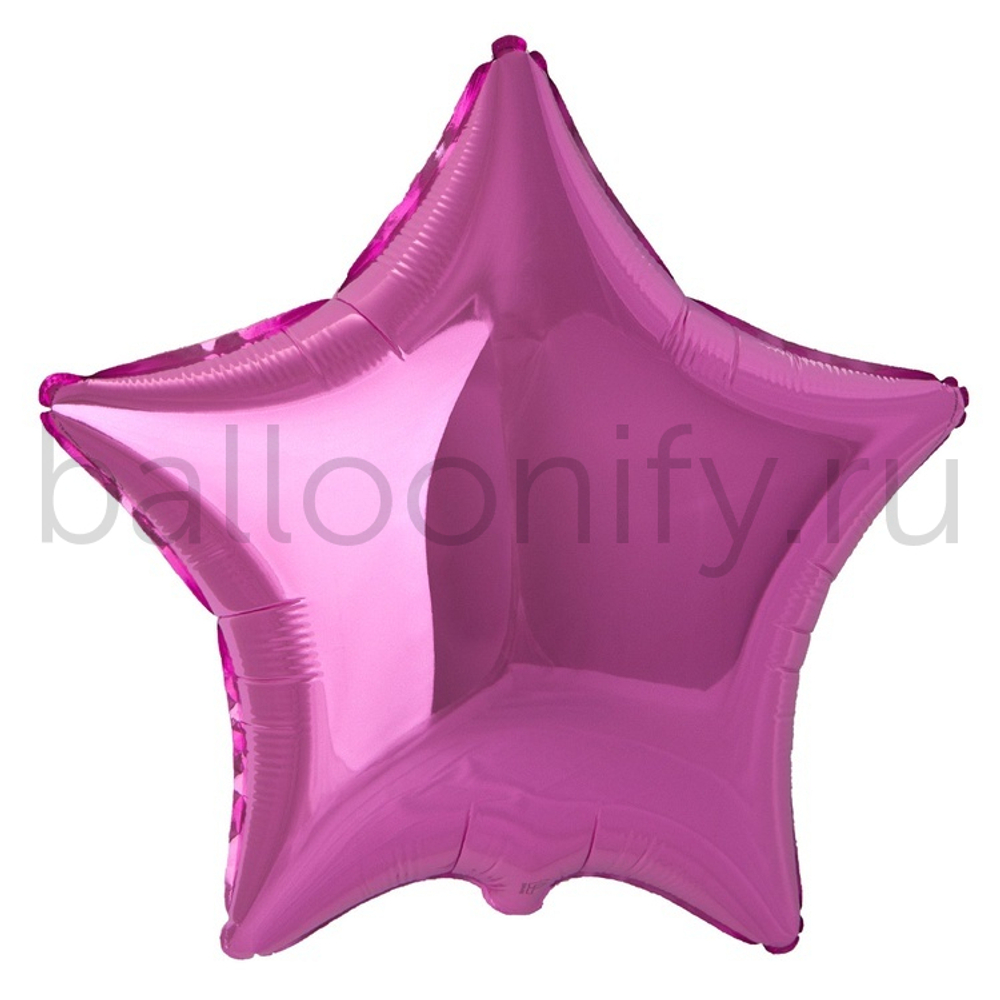 Фольгированная фигура, звезда, 18"/46СМ Металлик Pink