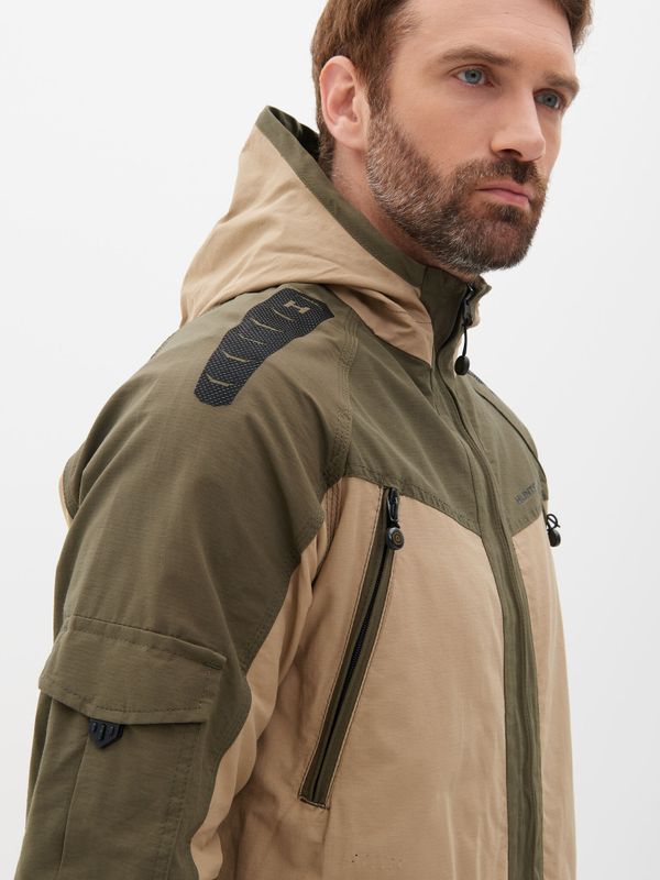 Костюм летний Горка-Люкс ткань Nylon Cotton Рип-Стоп цвет Хаки/Песок