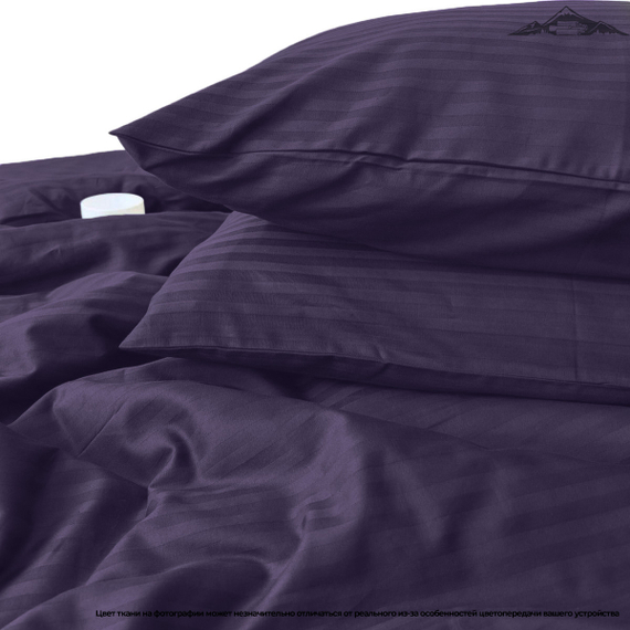 Сатин-страйп &quot;Черника&quot; | ш.240 см | 130 г/м² | хлопок-100%