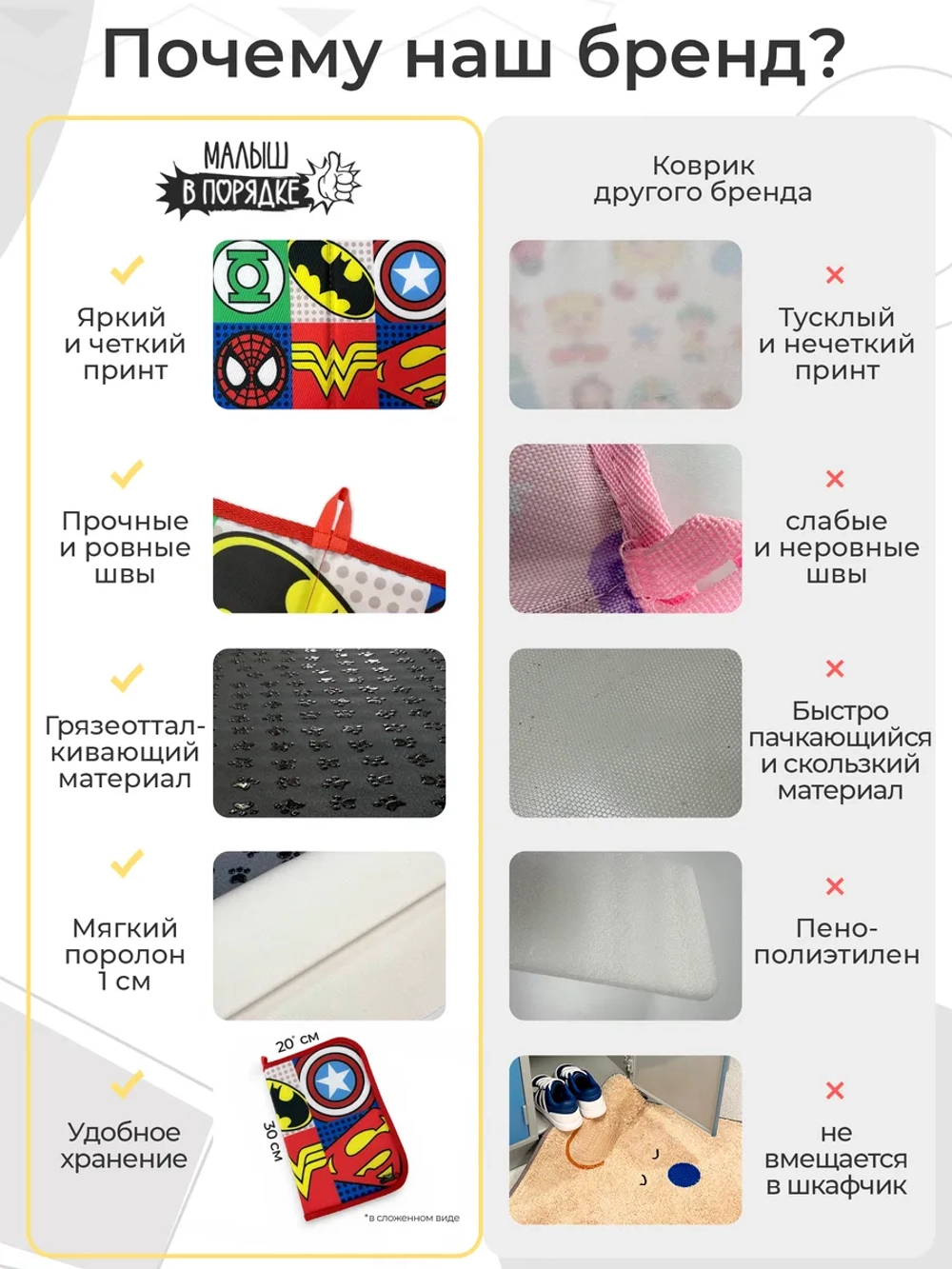 Коврик в садик для переобувания мальчику