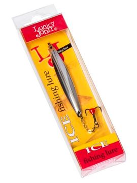 Блесна вертикальная зимняя Lucky John NAIL BLADE с цепочкой и тройником 55мм S блистер