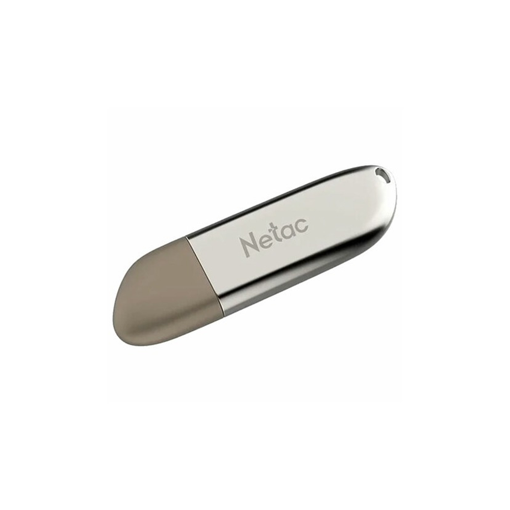 Флеш-драйв 64ГБ NETAC U352, USB 2.0, металлический корпус, серебристый