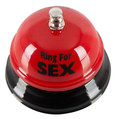 Настольный звонок с надписью Ring for Sex (Цвет: красный с черным)