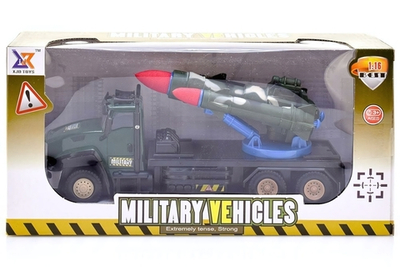 Машинка инерц. с ракетной установкой, в/к 31*9,5*15,5 см.