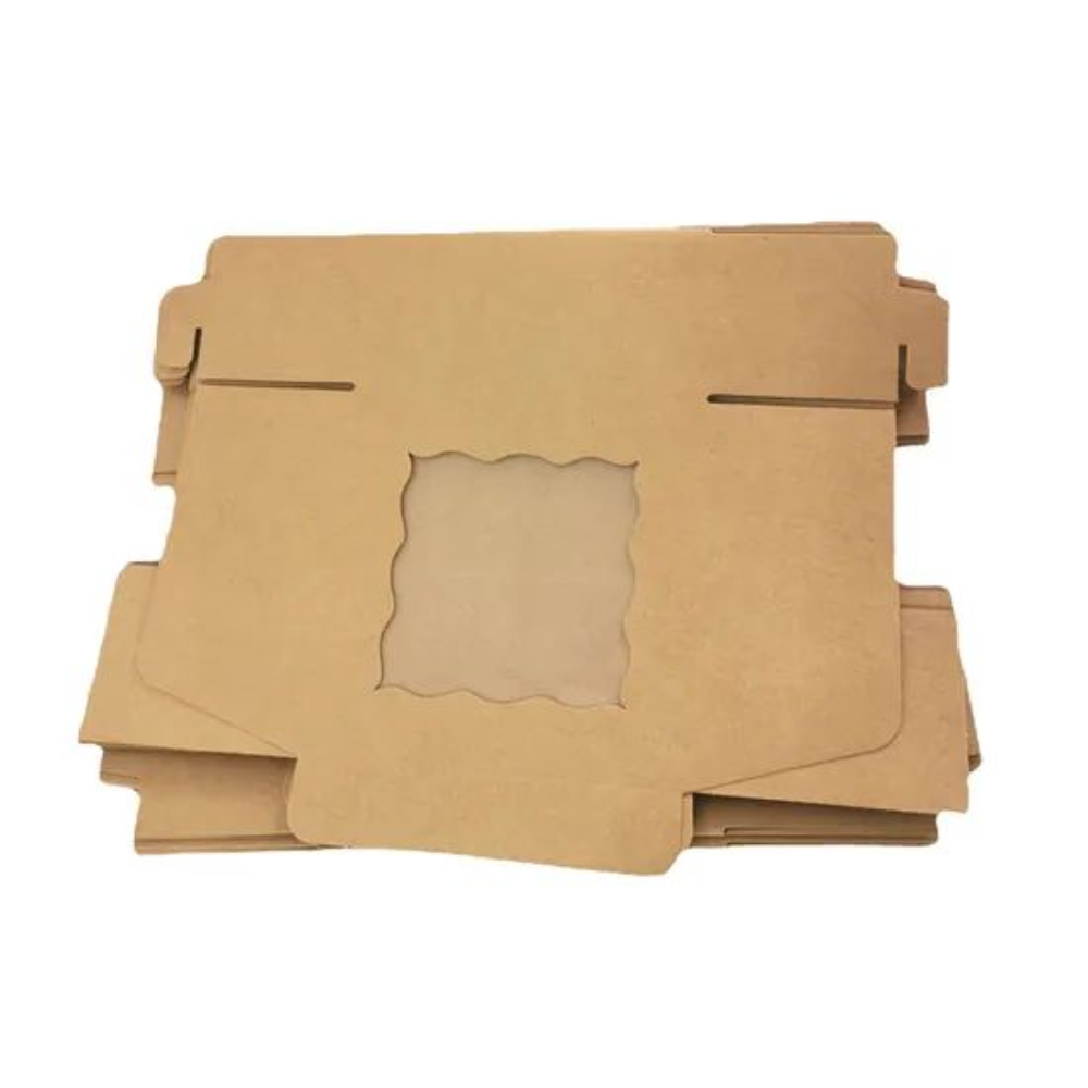 Подарочная упаковка из картона с окном 10*10