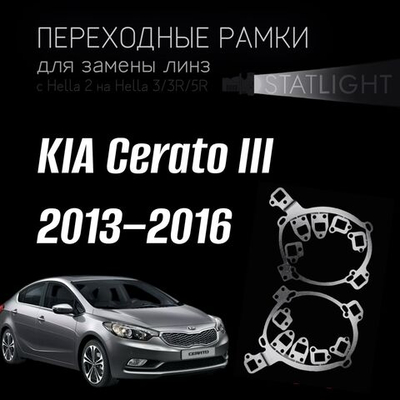 Переходные рамки для замены линз на KIA Cerato III 2013–2016