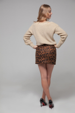 Юбка короткая леопардовая надяшоп