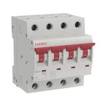 Модульный автоматический выключатель YON MB63, 4P, характеристика B, 4A, 6kA