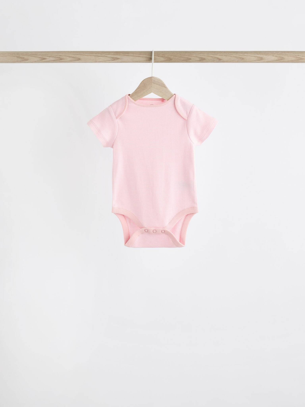 Боди с коротким рукавом для малышей Next K79-568, 7 шт., Белый, Розовый