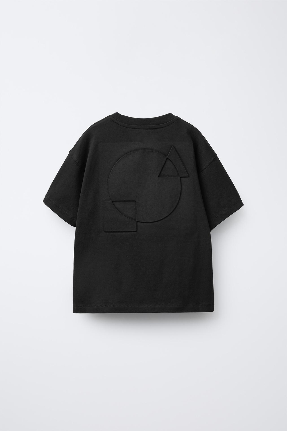 ZARA ФУТБОЛКА С НАДПИСЬЮ, ЧЕРНЫЙ