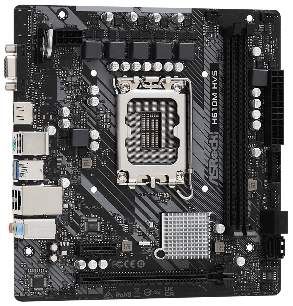 Материнская плата mATX ASRock H610M-HVS