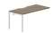 стол Strike 1580х780х750мм (с эргономичным вырезом) - приставной элемент