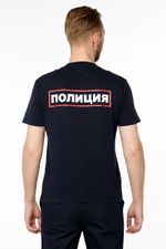 Футболка мужская Полиция цв. тёмно-синий