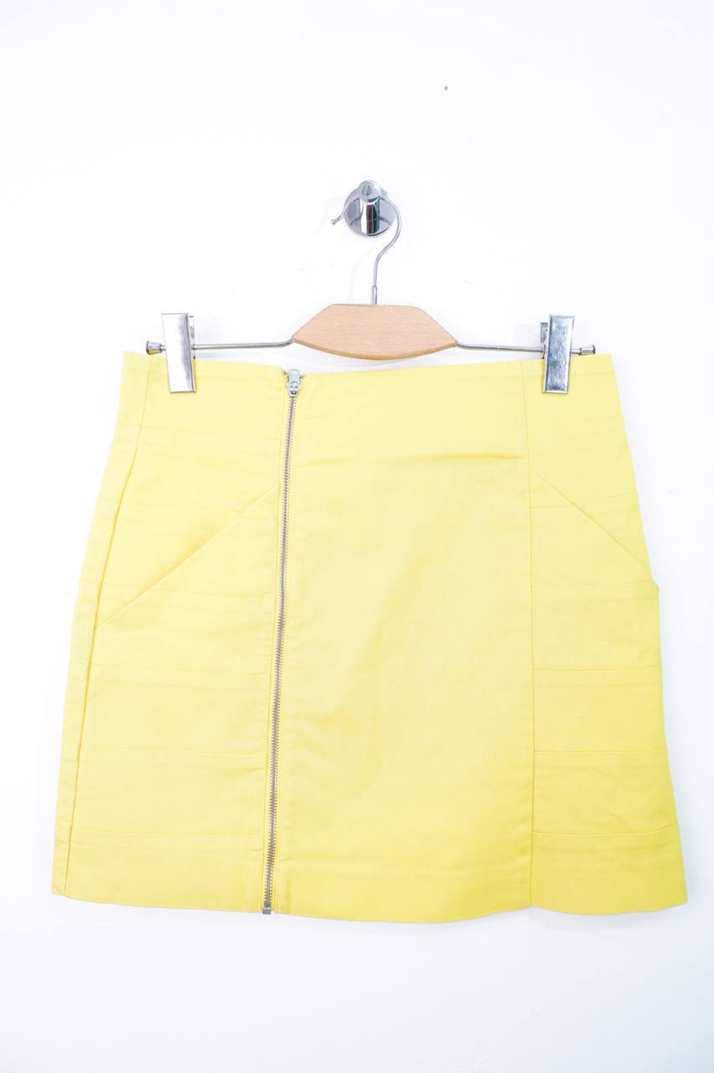 Юбка H&M цвета сочного лимона, маркировка 42, визуально на 48 размер