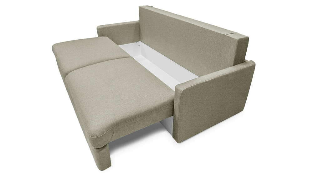 Диван Стелф ЭКО Strong Plus 01 210*109*90 см, Бежевый Рогожка Еврокнижка Фиеста