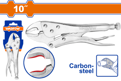 Клещи зажимные 250 мм 0-45 мм (10/40) WADFOW WLP1C10