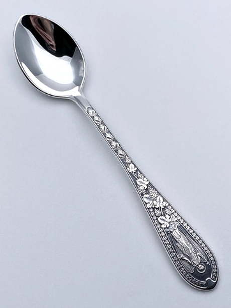 Ложка из серебра /Частичное чернение/Ангел-Хранитель