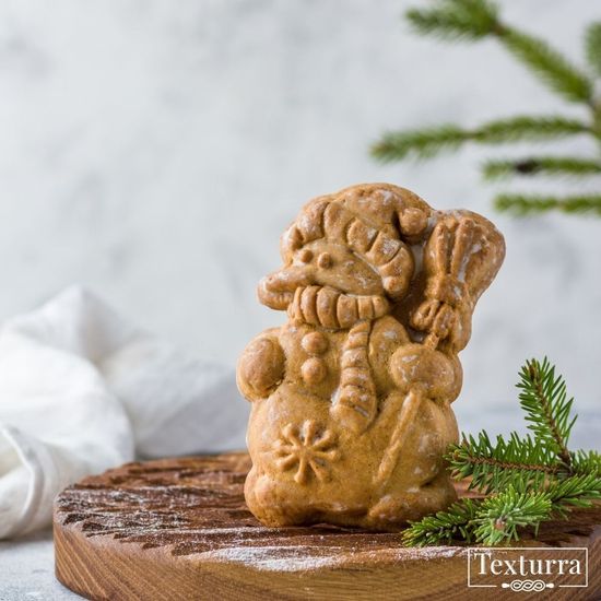 пряник снеговик