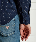 Рубашка GUESS - темно-синий(M4BH42 WGK50)